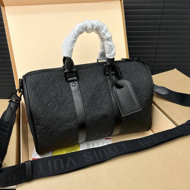 Louisvuitton Louis Vuitton Keepall35 cowhide travel bag handbag airport bag real