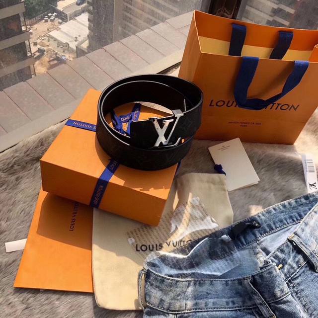 Lv Louis Vuitton exclusive duty-free store channel goods L belt series real gold