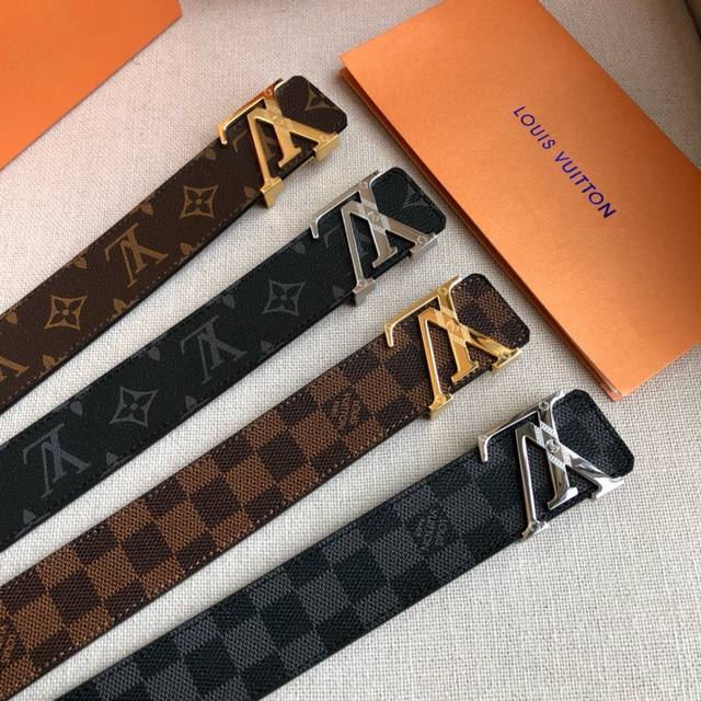 Lv belt width: 4.0Cm The latest series of counters, with exquisite carved buckle