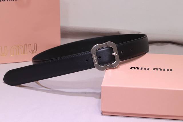 New model from Miu Miu counter Perfect 1:1 replica of vintage gold-plated buckle