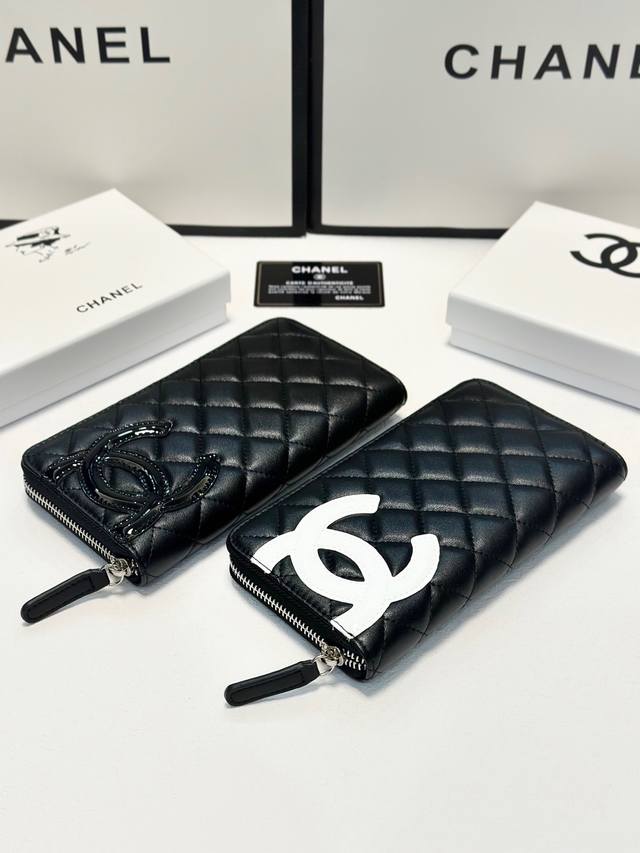 Color Black Size 19X10 Chanel popular sheepskin single zipper wallet Classic sty