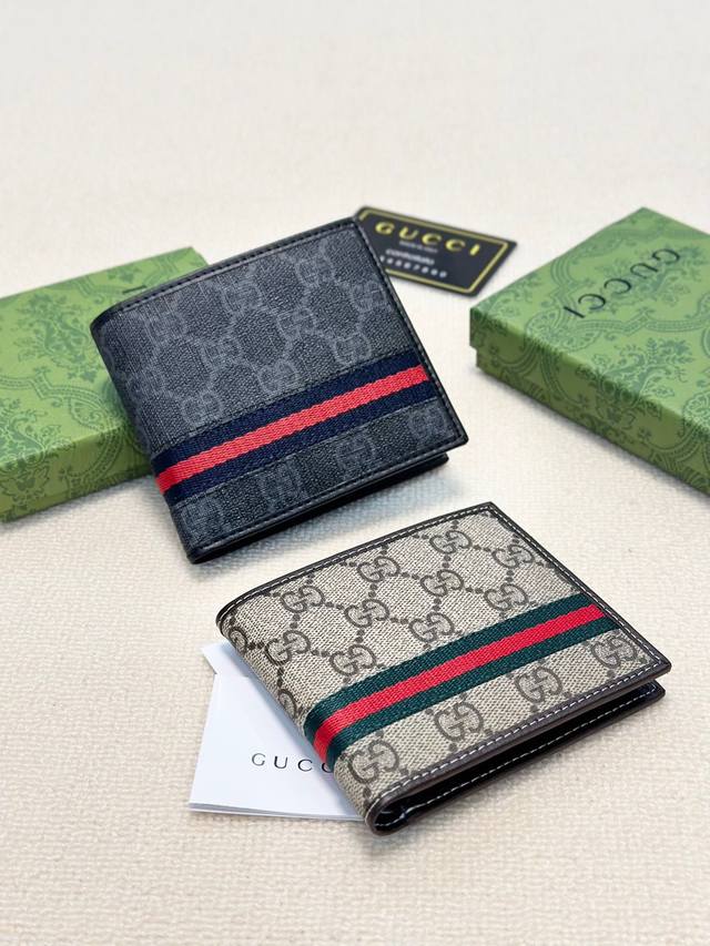Short Color Black Coffee Size Short 12X10 Gucci Counter Short Folding 1:1 PVC wi