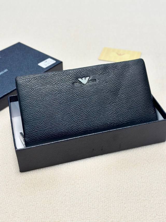Color Black Size 21X10 Armani Clutch Cowhide First-class feel Built-in card slot