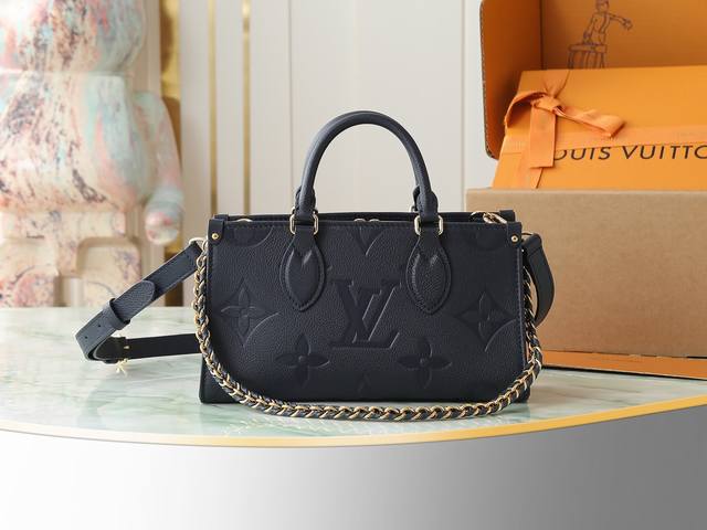 Top original single home real shot M23640 Dark blue embossed This Onthego small