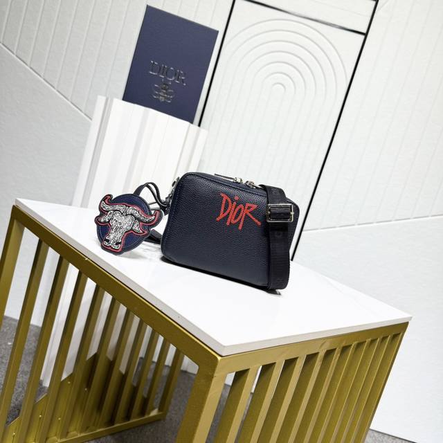 Special Dior men's jacquard clutch bag crossbody camera bag Small camera bag bul