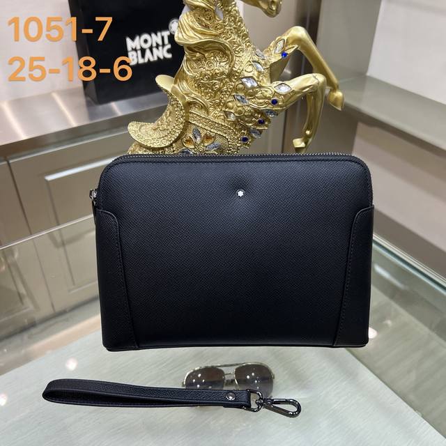 Montblanc Clutch Double pull design uses imported top-grade original palm leathe