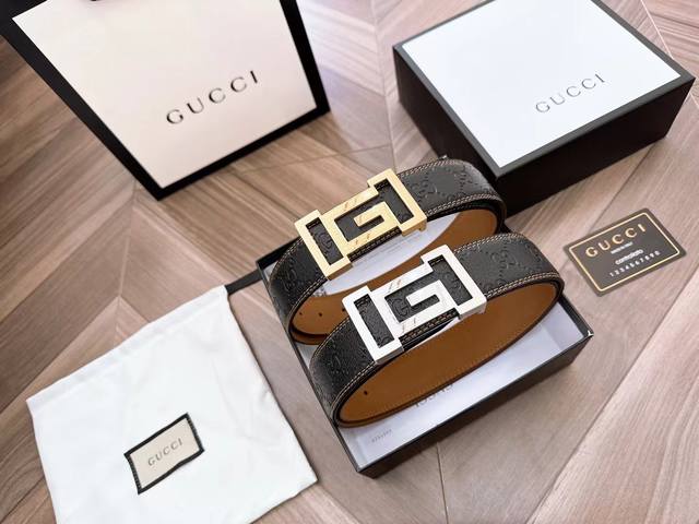 Gucci original double-sided leather exquisite hand-painted edges. Fine stitching