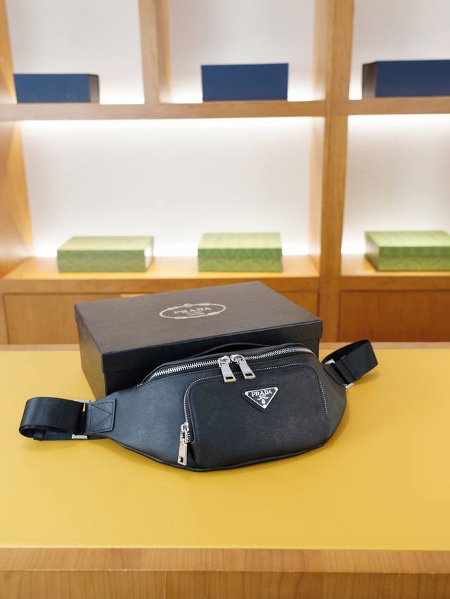 High-end waist bag from Prada official website Timeless iconic product Made of p