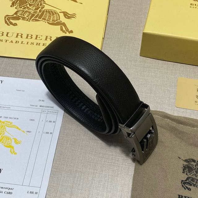 Brand: Burberry new automatic belt Grade: imported first-layer cowhide Don't com