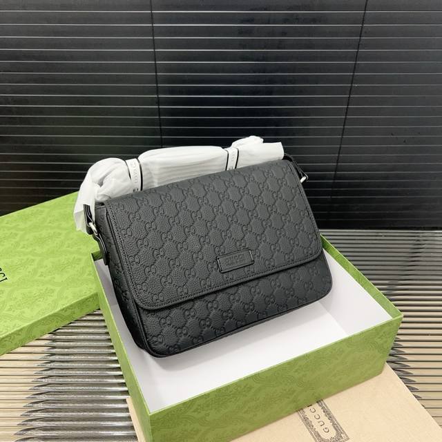 Gucci Gg Ophidia leather messenger bag flap shoulder bag classic all-match real