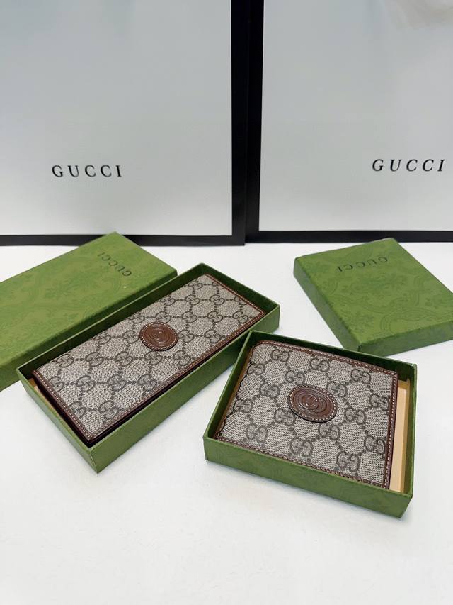 Short and long Color Brown Size Short 12X10 Long 19X10 Gucci counter style Men's