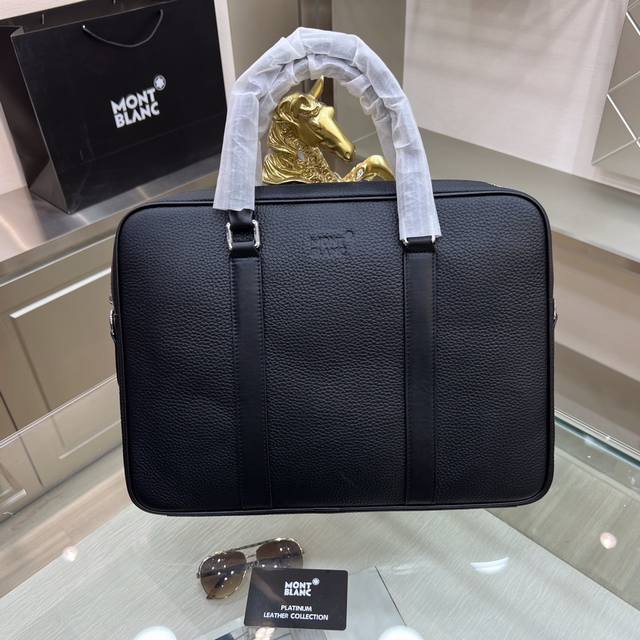 The latest Montblanc International briefcase, imported top-grade original natura
