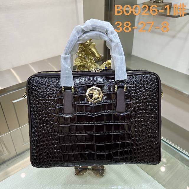 Stefano Ricci- B0026-1 The latest men's briefcase from Stefano Ricci. Double-pul