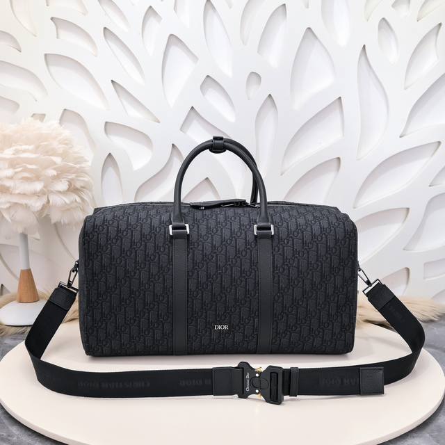 Dior - Dior counter's latest men's travel bag, original quality black cloth mode