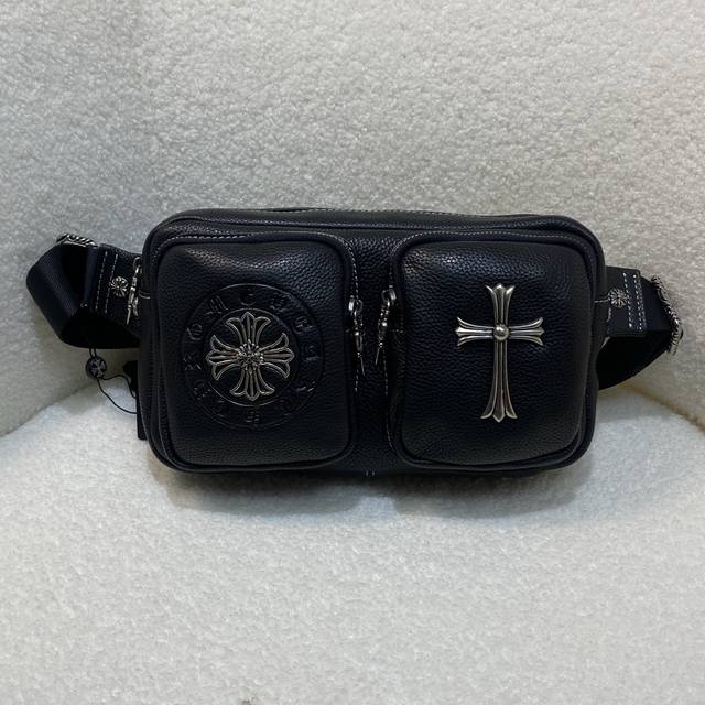 Top-grade original Chrome Hearts counter new crossbody bag, large capacity, impo