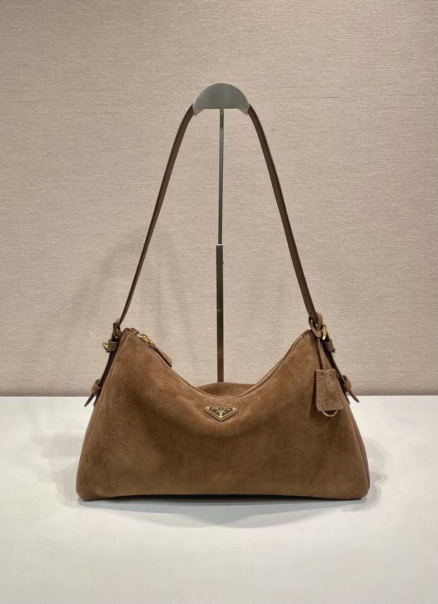 New Aimee Underarm Bag 1Bc228 Large Suede This leather Hobo underarm bag has a s