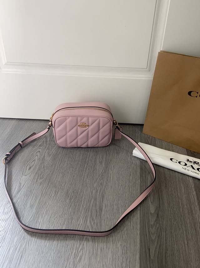 Coach 2025 March new product Cy779 Jamie small diamond camera bag is very small
