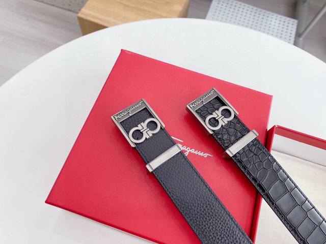 Ferragamo universal model Width: 3.4cm New pure cowhide with new atmospheric and