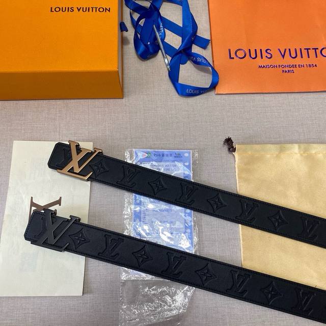 Brand: Louis Vuitton Lv steel buckle Grade: original quality. Imported cowhide c