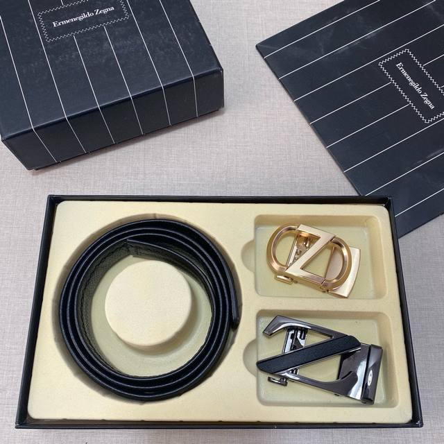 Zegna belt hits the market. Original quality, 3.5cm size, top-grain cowhide, sam