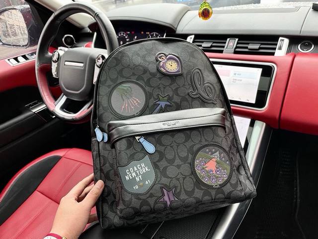 New high-end "Coach" backpack Coach backpack mountaineering backpack student sch