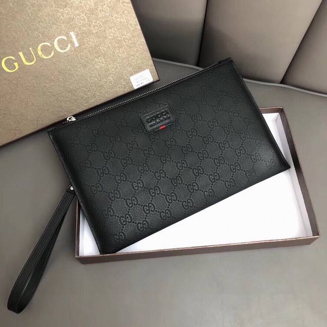 Color Black Size 28X18 Model 99081 Gucci men's popular handbag exquisite workman