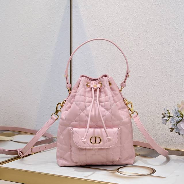 This Dior Caro bucket bag is a new product in the Fall 2025 ready-to-wear collec