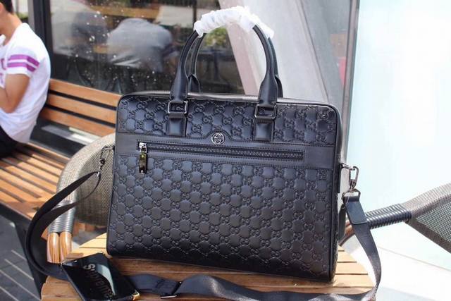 Guccl exclusive new model 33113-5 business casual bag size 38X29X6Cm color black