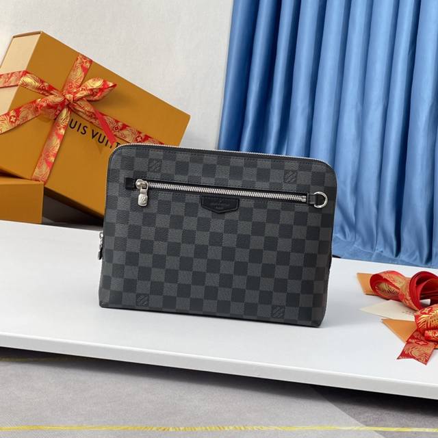 Factory P price Overseas original N60417 Black exclusive real shot! New Pouch cl