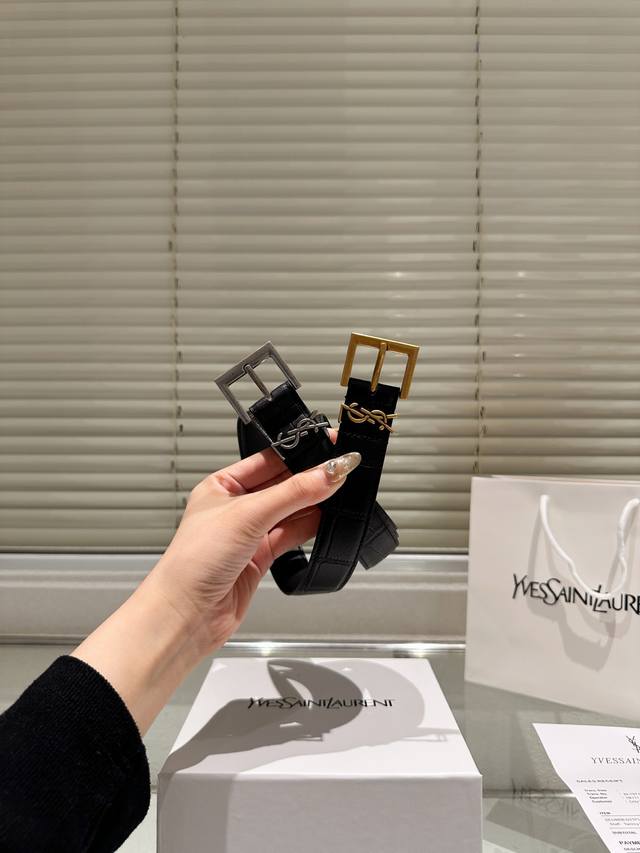 High version! Belt Ysl leather belt ~ the most popular version among the popular
