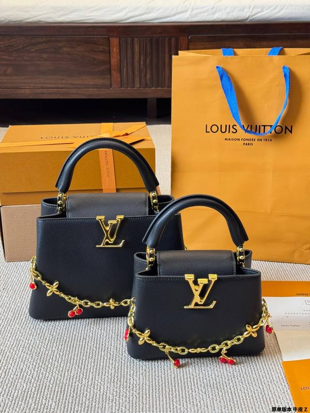 Original version of cowhide Lv Capucines As one of Lv's representative high-end