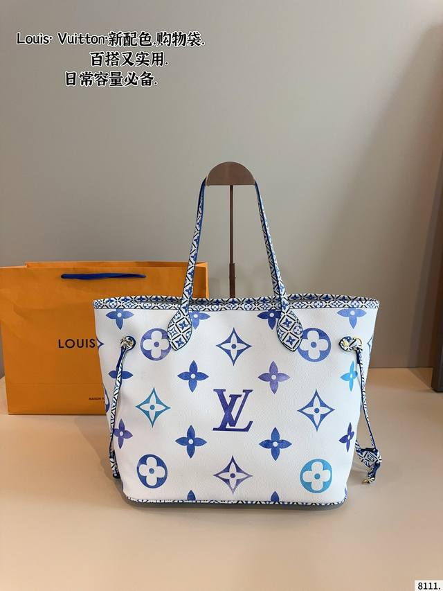 Lv popular shopping bag original all-round floral Lv series shopping bag Onthego