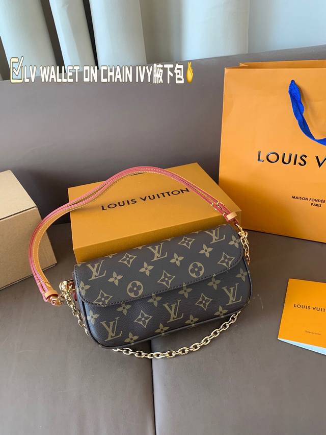 Lv Louis Vuitton Wallet On Chain Ivy Underarm Bag Size 22*12
