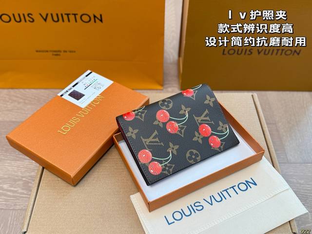 Cherry Other, Passport Holder with Box I have always liked Lv wallets because th