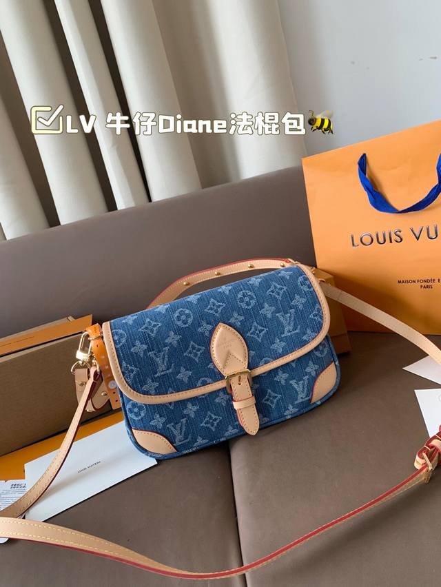 Lv Louis Vuitton | Denim Diane Baguette Bag Lv Baguette Diane is absolutely amaz