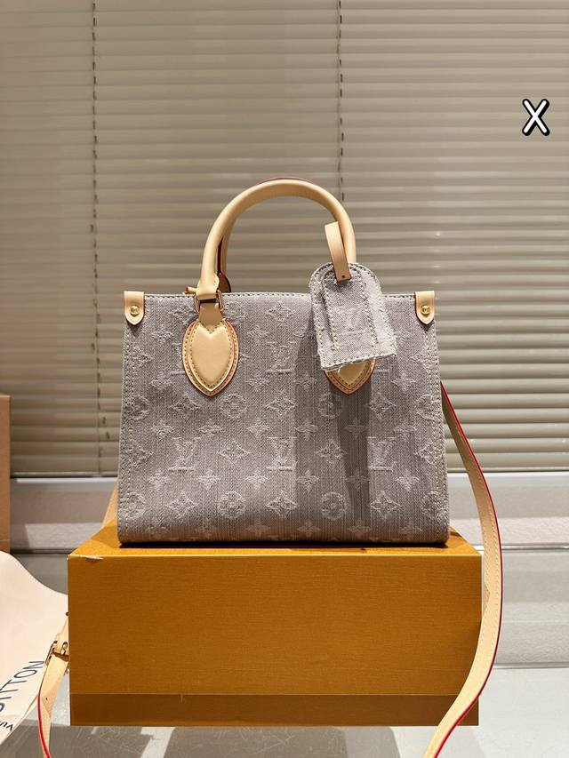 original cloth This is my favorite bag Lv25 limited edition denim Onthego jungle