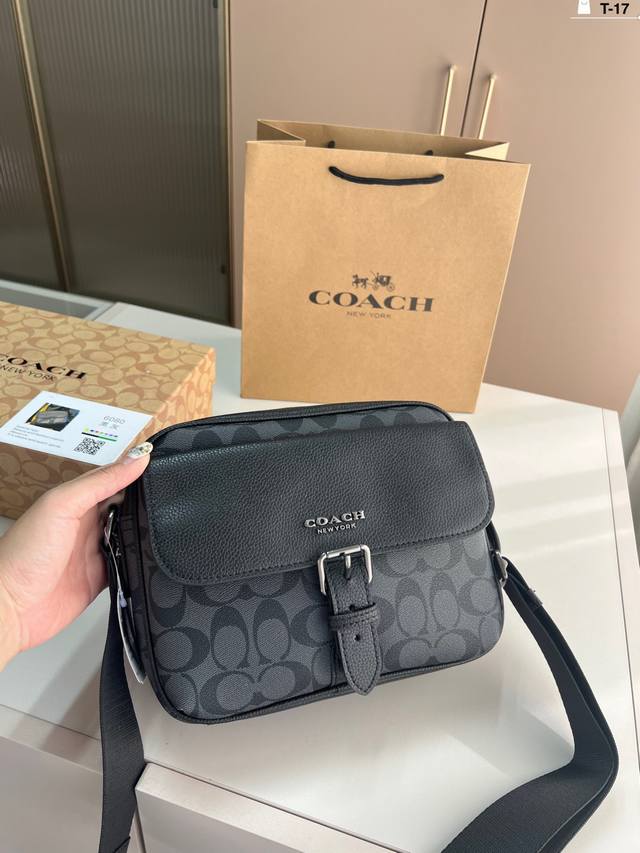 Coach League messenger bag men's shoulder crossbody bag classic all-match T-17 s