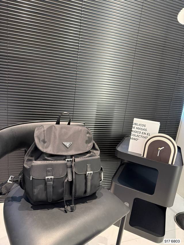 Prada Backpack Prada Backpack shape is super practical and the drawstring design