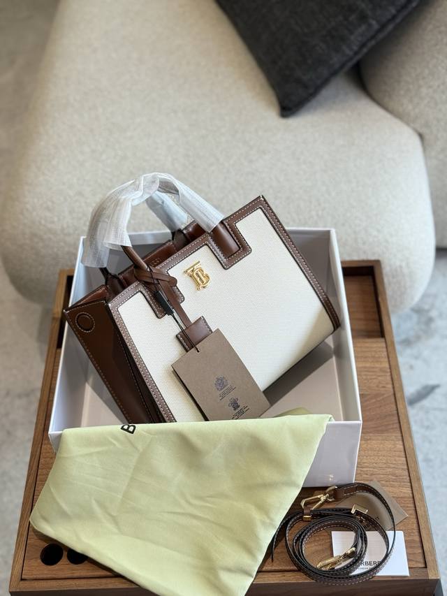 The soft and elegant Frances handbag is made by with canvas and calfskin fabrics