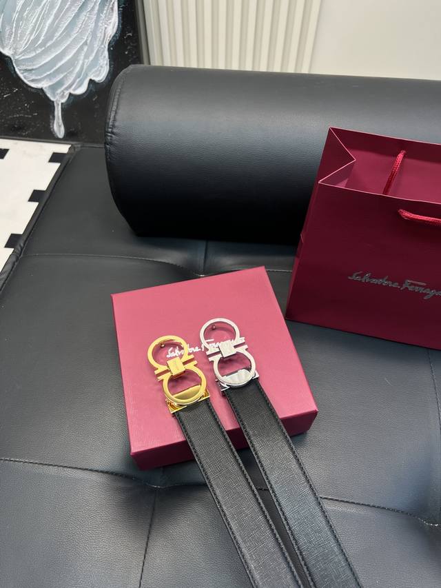 Upgraded version Salvatore Ferragamo!! High version!! All-steel belt belt Hey Ha