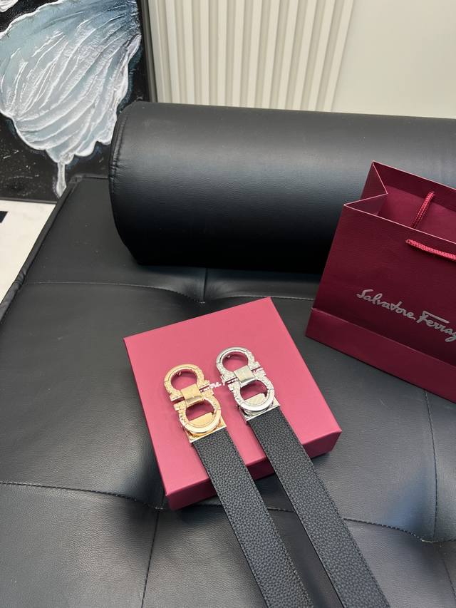 Upgraded version Salvatore Ferragamo!! High version belt Hey Ha original leather