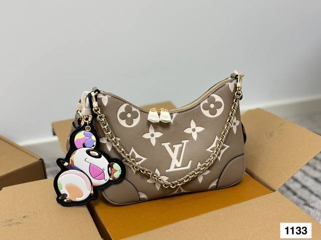 with gift box Size: 29*16Cm L's antique croissant bag Vintage classic shoulder b