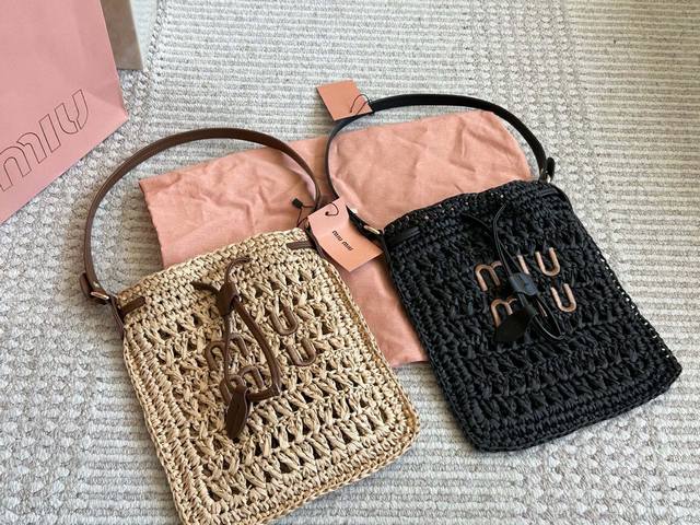 Miumiu raffia tote This one has really made you wait for a long time. It has a s