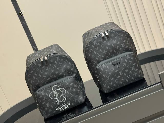 Lv Apollo Backpack Taiwan imported PVC ultra-high-definition hardware logo, spec