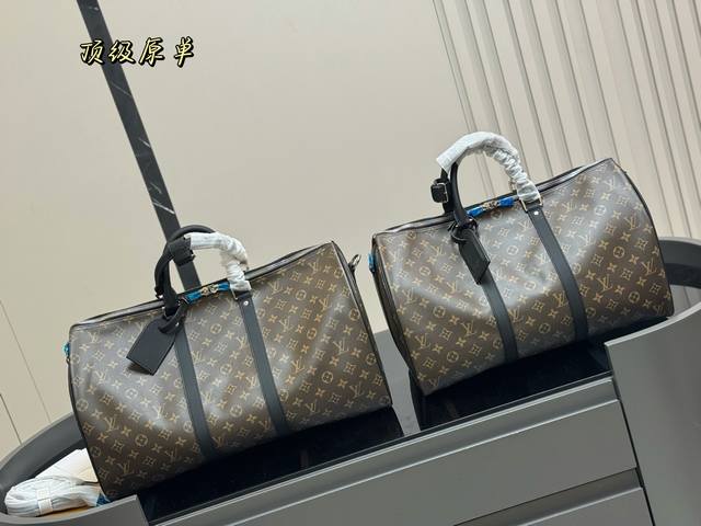 without box Size: 45Cm 50Cm Lv old flower large travel bag is out! Keepall 45 50
