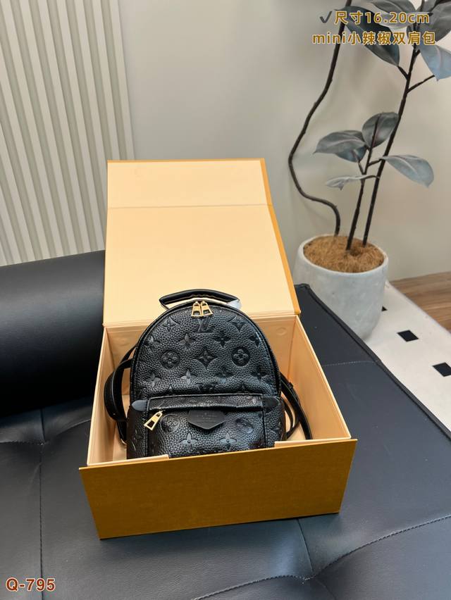 with folding box Lv backpack chili multi-purpose small backpack size 16.20Cm