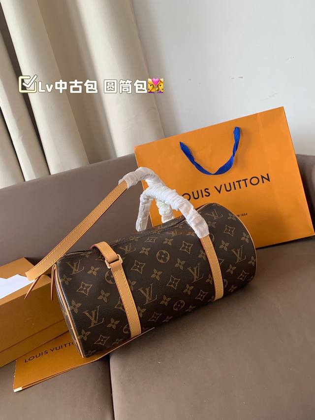 Lv second-hand bag cylindrical bag Simple and versatile high value First choice