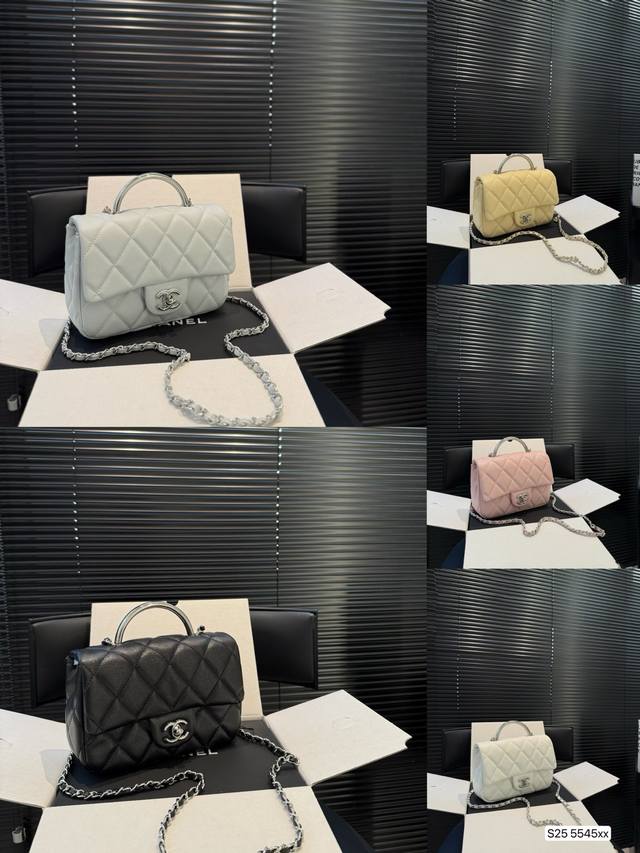 with airplane box folding box Chanel 25S Chanel handle square fat man is really