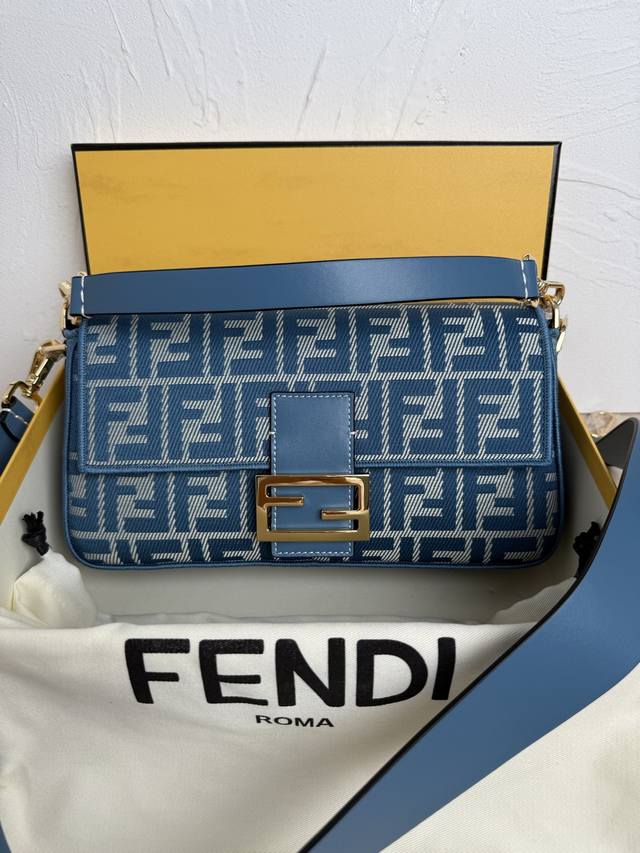 Authentic Baguette Bag Blue Fabric Bag More Details Iconic Baguette medium bag i