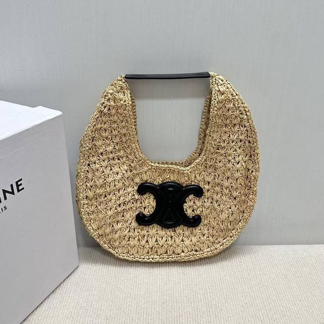Authentic gradeNew product online Ce Hobo straw bag, Celine Classic Panier made
